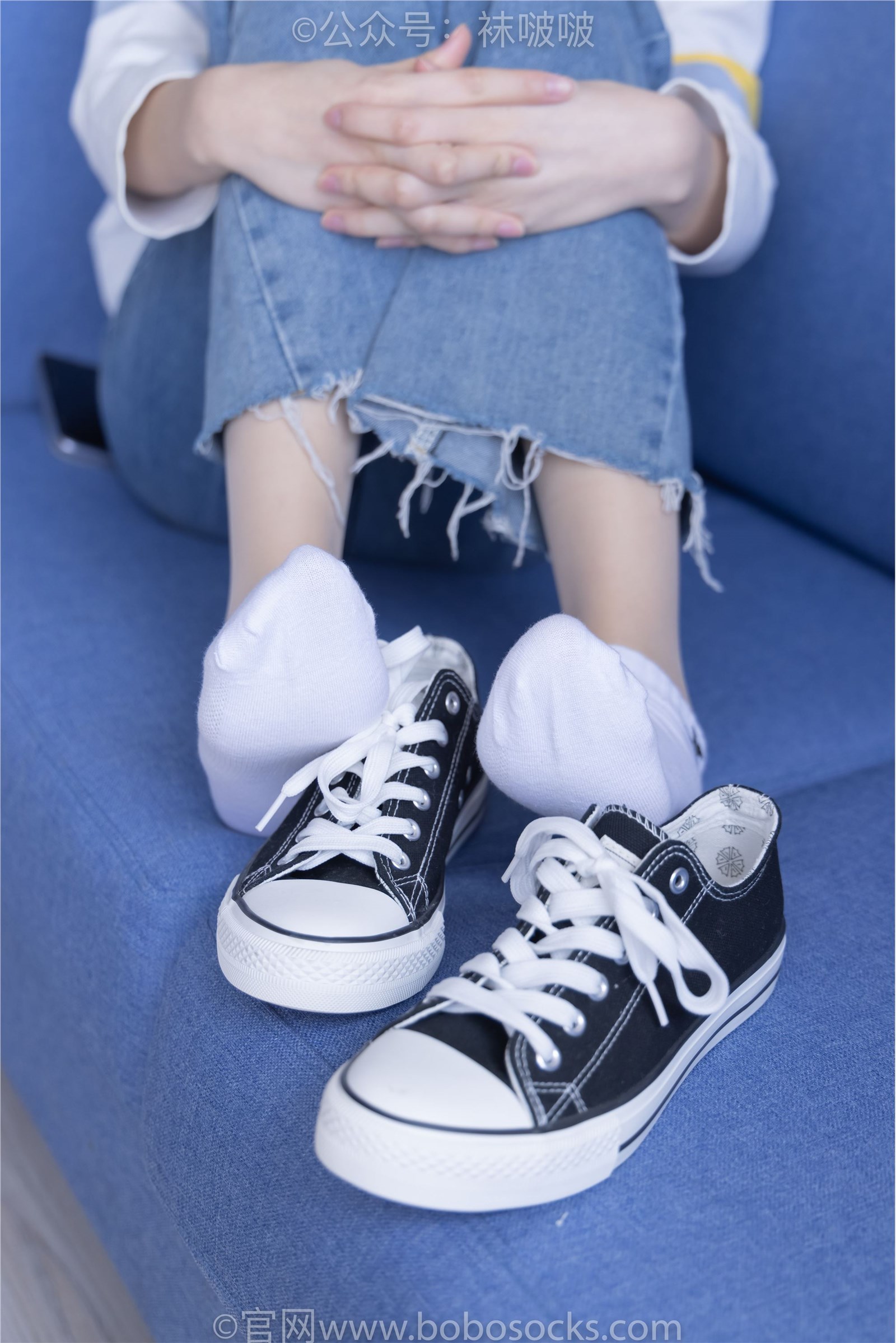 NO.080 Sweet Pea - Canvas shoes, White cotton Socks, Shredded Meat (special Edition)(46)